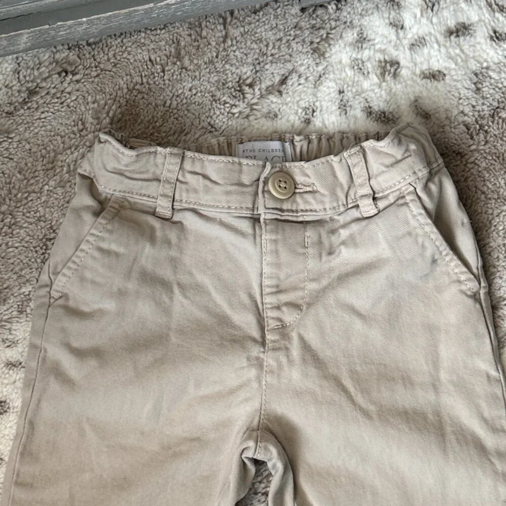Children's Place khaki pants boys 4T preppy garden party formal event holiday